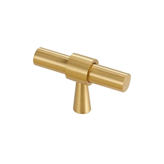 Brass Cabinet Pulls Brass Wardrobe Handles Gold Drawer Round Cabinet Door Handles T Type Kitchen Cabinet Handle