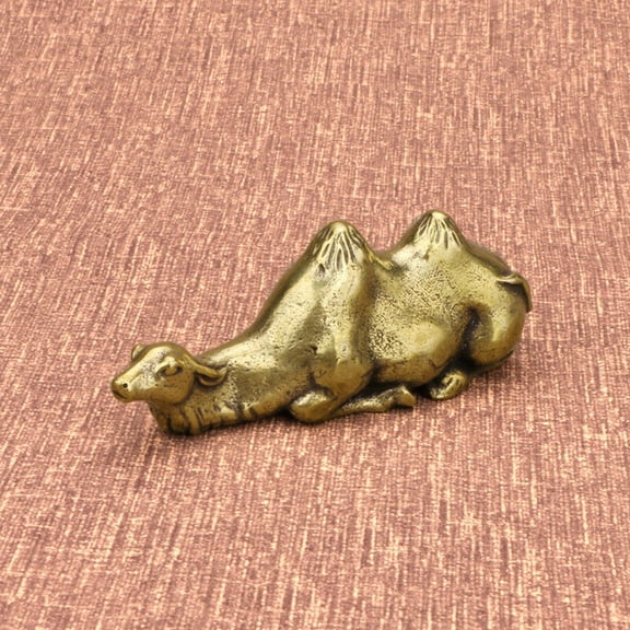 Brass Camel Animal Statue Small Sculpture Home Decor Gifts Tabletop Figurine
