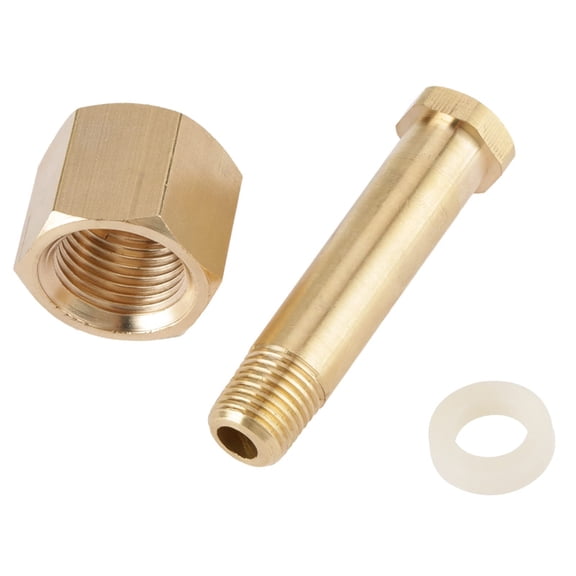 Brass Carbon Dioxide Regulator Adapters Set With Sealing Gaskets & Threaded Nut