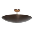 thumbnail image 1 of Brass Ceiling Flush Mount Pendant Light Fixture. Mid Century Style Ceiling Chandelier, 1 of 4