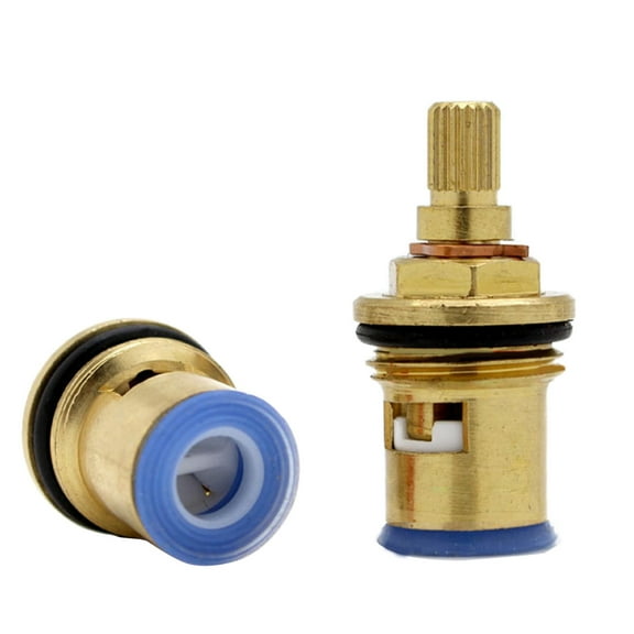Brass Ceramic Cartridge Inner Faucet for Faucet Cartridge 1/2" 20 Teeth Replacement Tap Valves for Bathroom Kitche