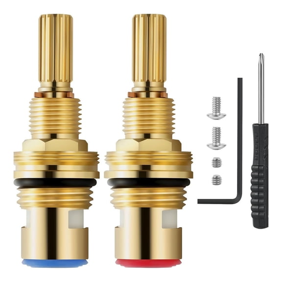 Brass Ceramic Disc Cartridges Dripping Resistant Faucet Valves Hot And Cold Water Spools for Hot Cold Water Kitchen Tap