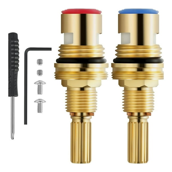 Brass Ceramic Stem Disc Cartridges Dripping Resistant Faucet Valves Hot And Cold Water Spools for Hot Cold Water Kitchen Tap