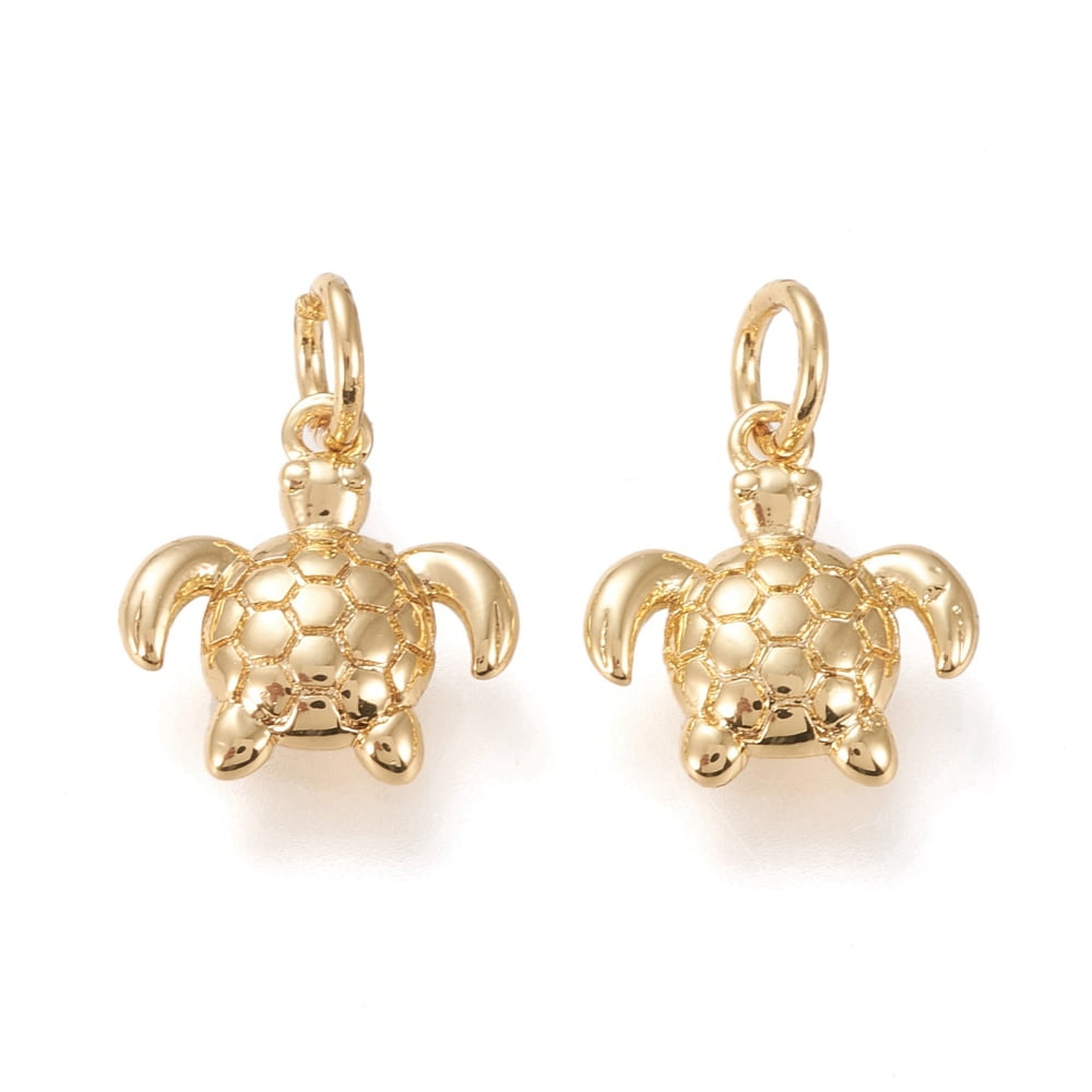 CHGCRAFT 20-Piece Gold Plated Star Charms - 7mm Brass Pendants For Jewelry Making