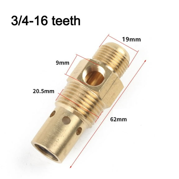 Brass Check Valve for Air Compressor, Male Thread Safety Relief Valve, Auto Bleed Overpressure Protection Tank Accessory(C)