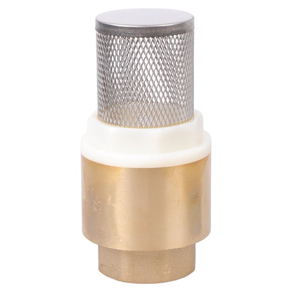Brass Check Valves With Strainer Filter 3/4inch Brass Vertical Check Valves Water Pumps Bottom Valves Prevent Backflow