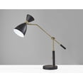 thumbnail image 1 of Brass Cinch Black Metal Adjustable Desk Lamp, 1 of 5