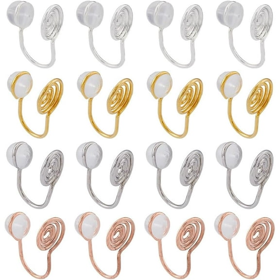 Brass Clip-on Earring Findings Non Pierced Earring Comfort Converter Beautiful DIY Clip-on Earrings