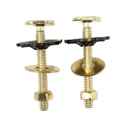 Brass Closet Bolt Set with Nuts and Washers, Toilet Bolt Set