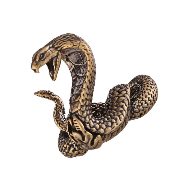 Brass Cobras Statues Figurines Retro Snake Statue Figurines Sculptures Tabletop Centerpieces Home Decors Collectibles