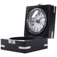 thumbnail image 1 of Brass Compass & Clock W/Wooden Case, 1 of 2