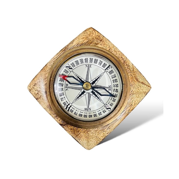 Brass Compass - Elegant Nautical Decor & Gift