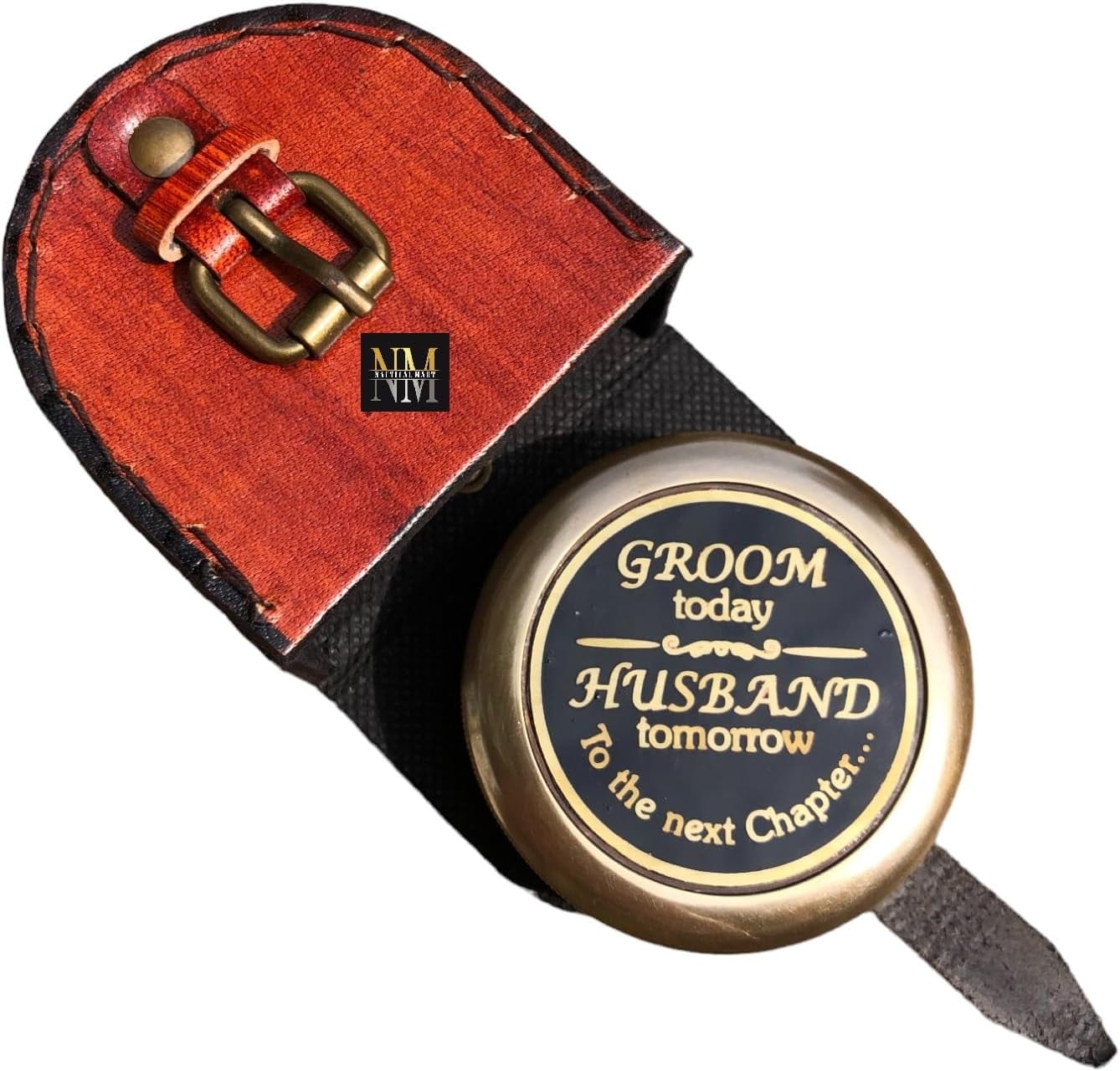 Brass Compass Engraved Personalized Groom Today Husband Tomorrow to The ...
