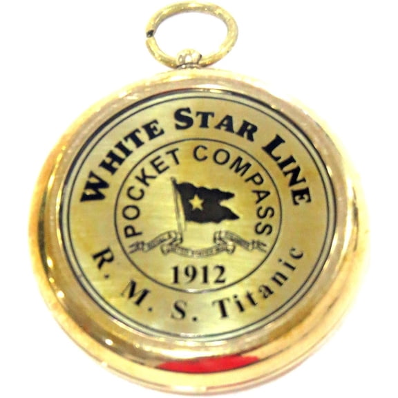 Brass Compass RMS Titanic 1912 Brass Pocket Gift Beautiful Working Model