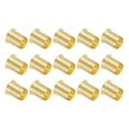 thumbnail image 1 of Brass Compression Insert, 15 Pcs 15mm OD x 12mm ID Tube Insert Tube Support Compression Fitting Assortment Kit for Water Oil Air Pipe, 1 of 6