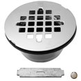 thumbnail image 1 of Brass Compression Shower Drain - Polished Nickel, 1 of 1