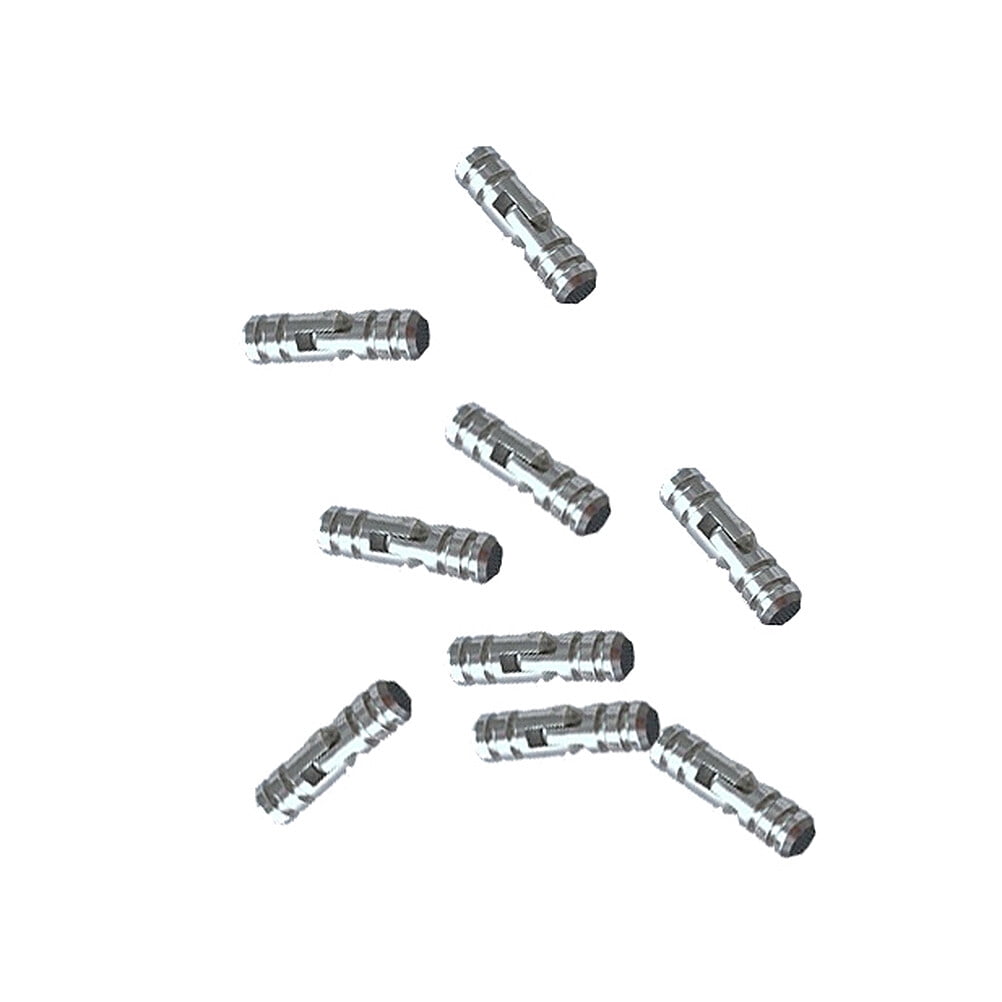 NUOLUX 50Pcs Plated Silver Spring Hinges for Boxes and Cases Smooth ...