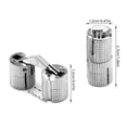 thumbnail image 1 of Brass Concealed Invisible Barrel Hinges Cylindrical Hidden Cabinet Furniture Hinges 180 Degree Opening Angle for DIY Jewelry Box Furniture Hand, 12MM, Pack of 1, 1 of 9