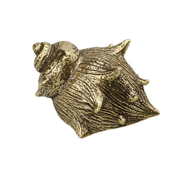 Brass Conch Animal Statue Small Sculpture Home Decor Gifts Tabletop Figurine