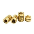 thumbnail image 1 of Brass Copper Embedment Insert Nut Kit Set M1.4M1.6 M2 M2.5 M3 M4 M5 M6 for Hot Heat Melt Injection 3D Print Twill Knurled Thread, 1 of 7