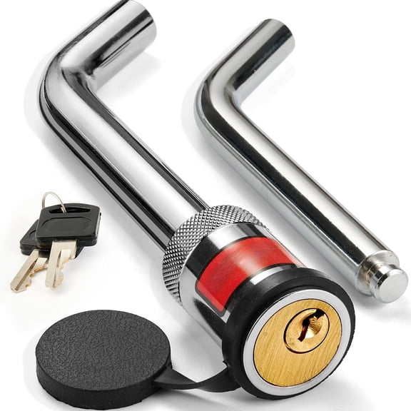 Brass Core Anti-Rust Locking Hitch Pin with 5/8" Shaft for Class III-V 2"/2.5" Trailer Receivers