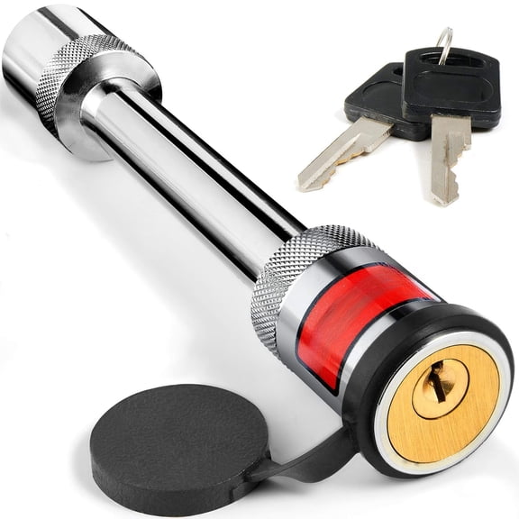 Brass Core Anti-Rust Locking Hitch Pin with 5/8" Shaft for Class III-V 2"/2.5" Trailer Receivers