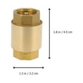 Brass Coupler Backflow Air Fittings Check Valve Fuel Inline Check Valve