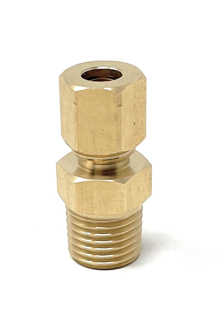 Rohrverbinder Adapter Rohr Kupplung NPT Messing 1/4 Zoll Außendurchmesser x 1/4 Zoll (30 Stück
