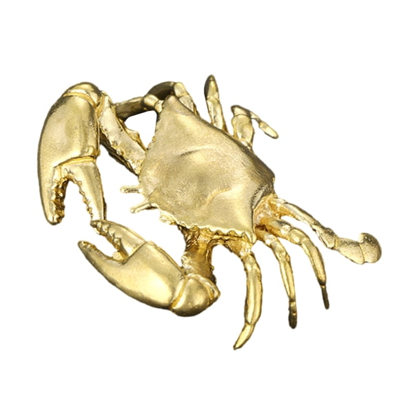 Brass Crabs Figurines Statues Shelf Decors Accent Crabs Decorative Objects Tabletop Centerpieces Home Decoration