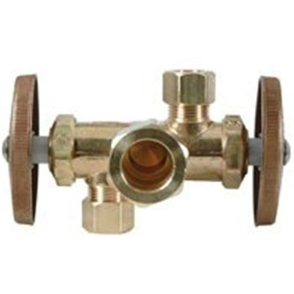 Brass Craft CR1901DVXR Dual Outlet Valve - 0.63 x 0.37 x 0.37 In.