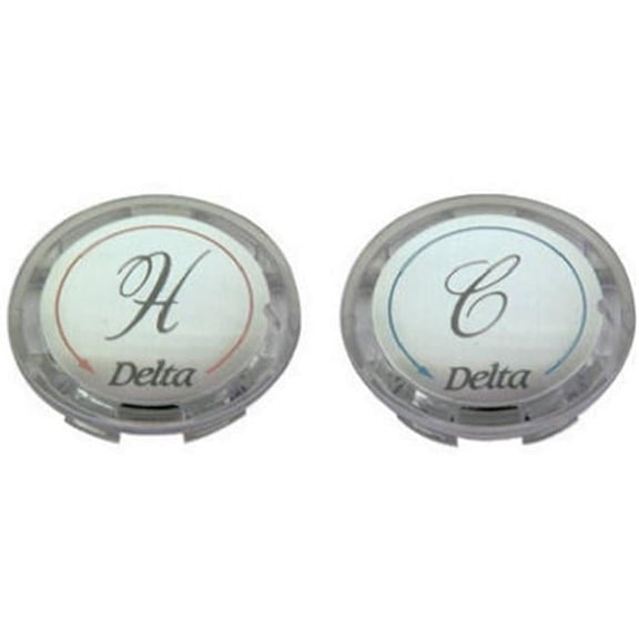 Brass Craft SHD0254 C 1.31 in. Acrylic With Silver Insert Handle Cap