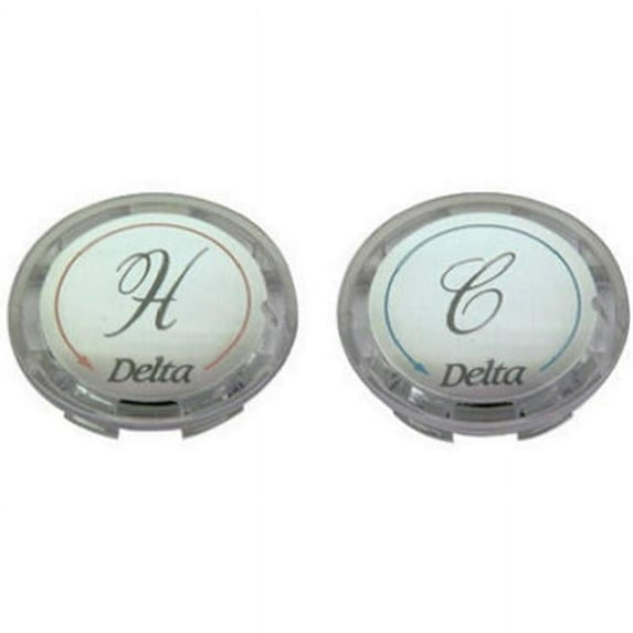 Brass Craft SHD0254 C 1.31 in. Acrylic With Silver Insert Handle Cap