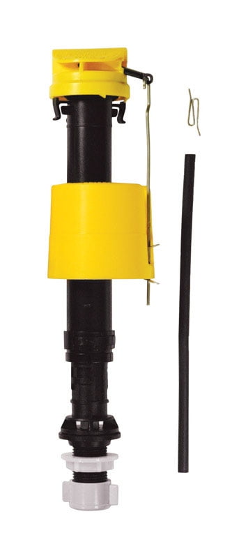 Adjustable Black and Yellow Toilet Tank Fill Valve