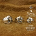 thumbnail image 1 of Brass Cross 925 Sterling Silver Ring Biker Punk Jewelry TA408 Small Model US Size 8.5, 1 of 16