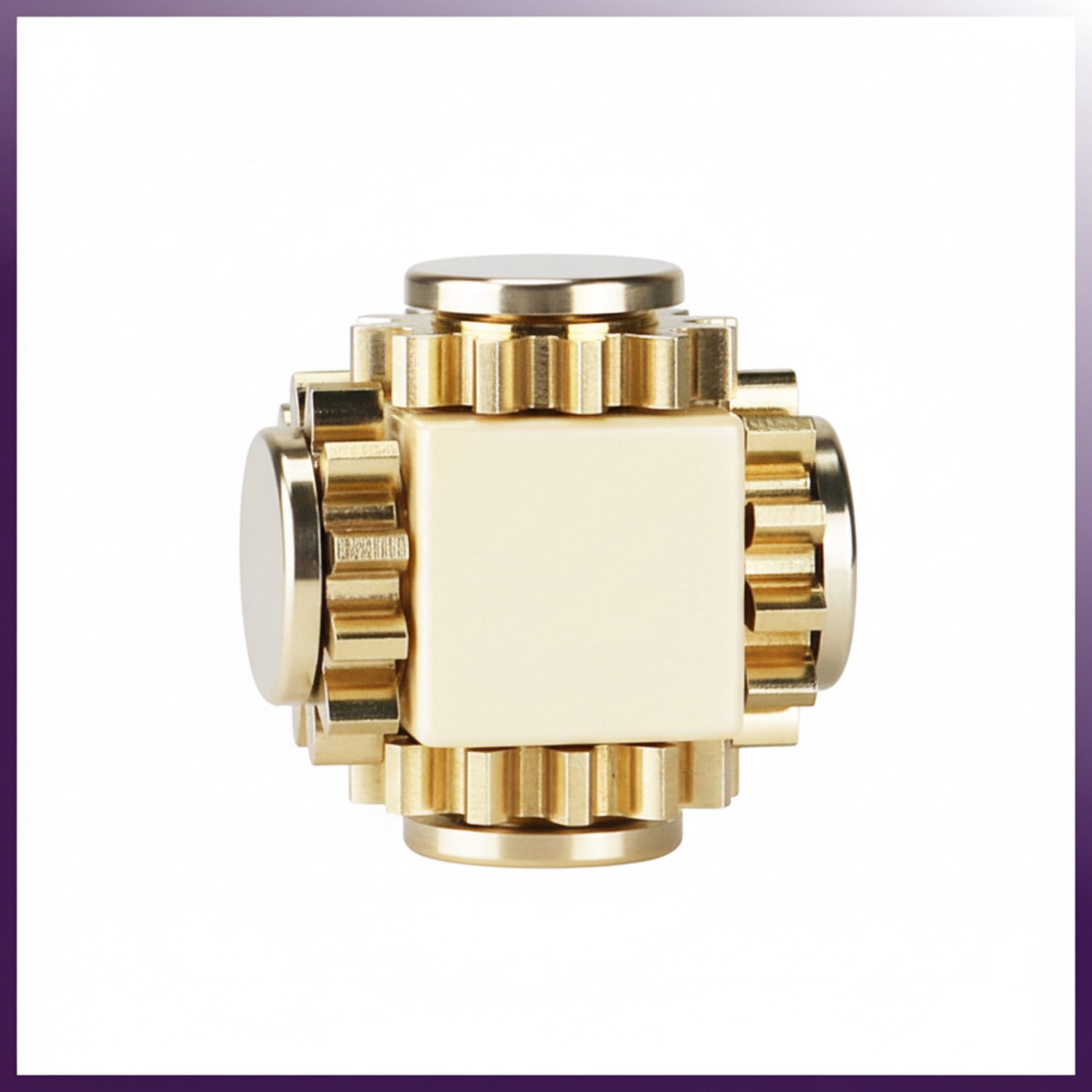 Brass Cube Gears Spinner