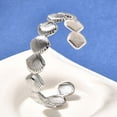 thumbnail image 1 of Brass Cuff Bangles for Women Shell Shape Platinum Inner Diameter: 2-1/4~2-3/8 inch(5.6~6.1cm) Diy, 1 of 5