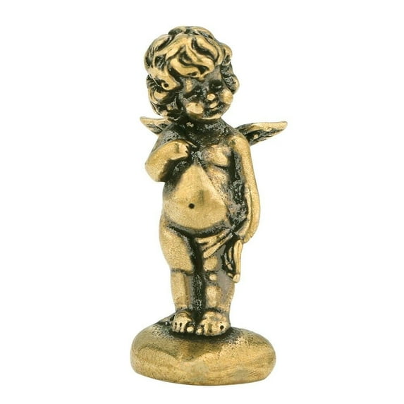 Brass Cupid Solid Figurine Small Cupid Statue House Office Desktop Decoration