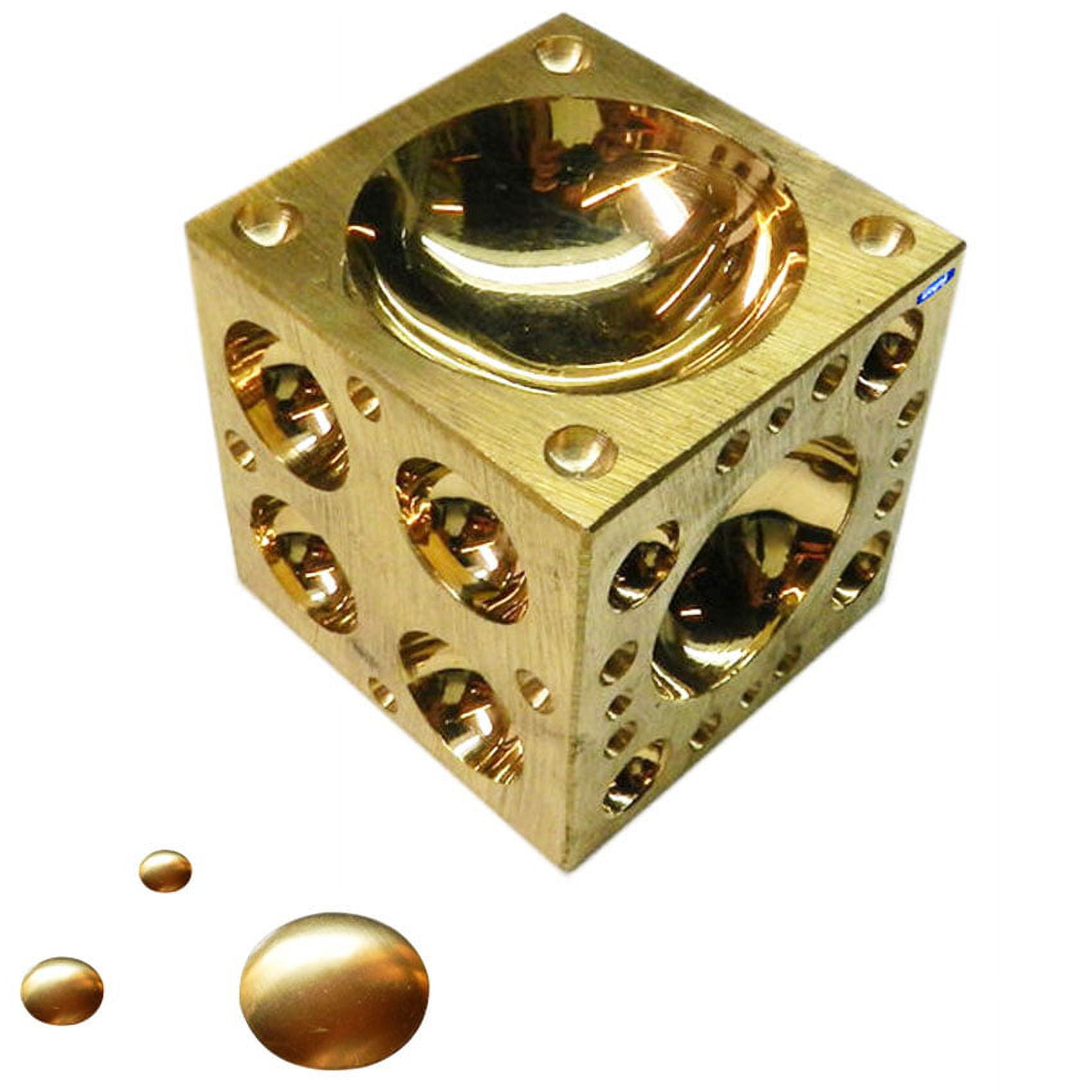 Brass Dapping Block Doming 1-1/2