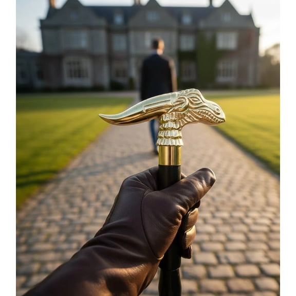 Brass Decorative Walking Cane Handle