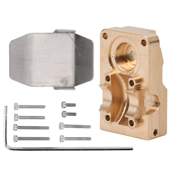 Brass Diff Axle Cover Counterweight W/Guard Protection Plate Fit for SCX24 AXI00002 90081 1/24 Car
