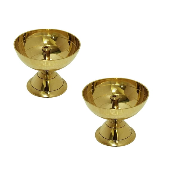 Brass Diya (Pack of 2) Pooja Oil Lamp