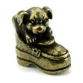 thumbnail image 1 of Brass Dog Pendant Cute Shoe Dog Pendant Piece Antique Keychain Accessory 1pc, 1 of 13