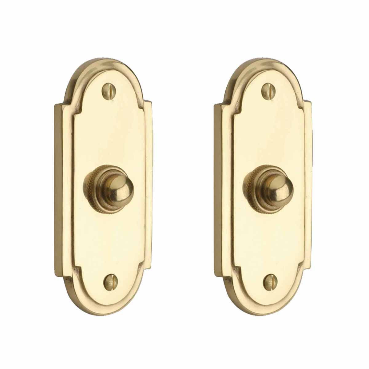 Brass Door Bell Push Button Chime Traditional Colonial L Lasting