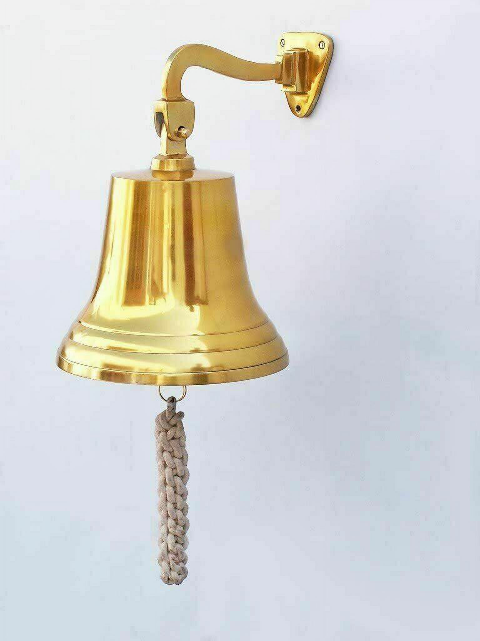 Brass Door Hanging ship Bell 4 inch Wall Mounted Home Decorative Bar Decor