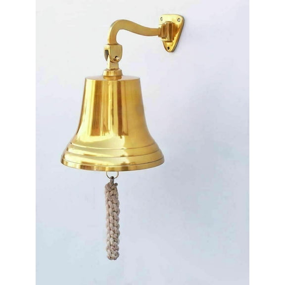 Brass Door Hanging ship Bell 4 inch Wall Mounted Home Decorative Bar Decor