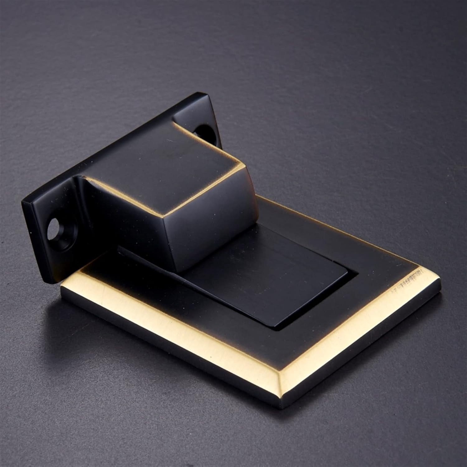Brass Door Stops Punch Free Invisible Magnetic Door Holder Underfloor Heating Door Bumper Catch Free Tapes 1Pcs