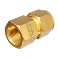 thumbnail image 1 of Brass Double Ferrule Instrumentation Tube Fitting - Female Straight - 10mm Tube OD x 3/8" Female BSPP, 1 of 1