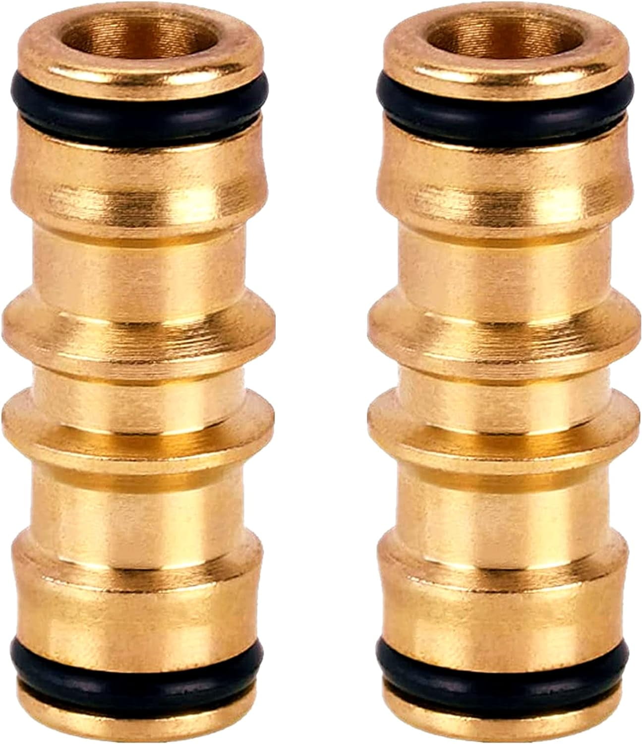 Brass Double Male Hose End Fittings Dual Male Hose Connector Extenders for Garden Hose Tubes