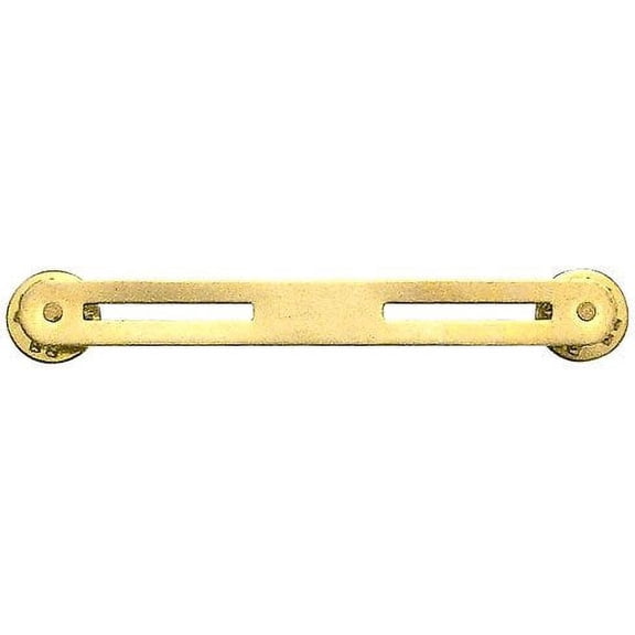 Brass Double Ribbon Mount Accessory Base Bar
