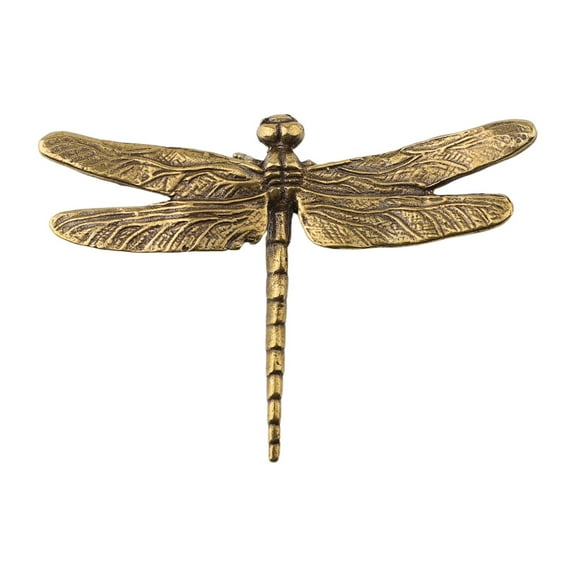 Brass Dragonfly Copper Ornaments Animal Ornament Statue Antique Study Tea Table Decoration Home Car Cabinet Showcase Decoration